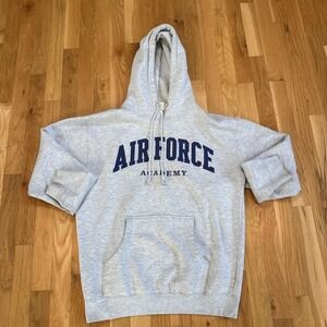 Vntg‎ Air Force Academy Hoodie Pullover Fleece Hoodie Military USAFA Oarsman Sm